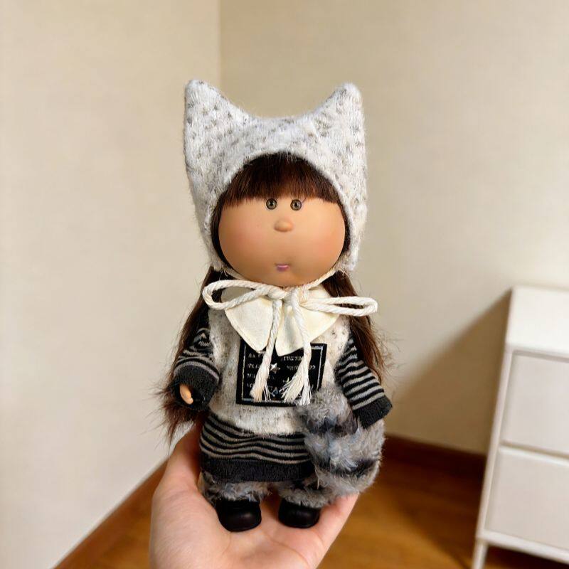In Stock Pippa Potato Doll 24cm Vinyl Doll Figurine Green Plaid Outfit Collectible Toy Home Decor Girl Birthday Surprise Gifts