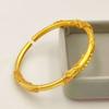 Gold Color Opening Inheritance Sand Gold Bracelet Women's Bridal Wedding Jewelry