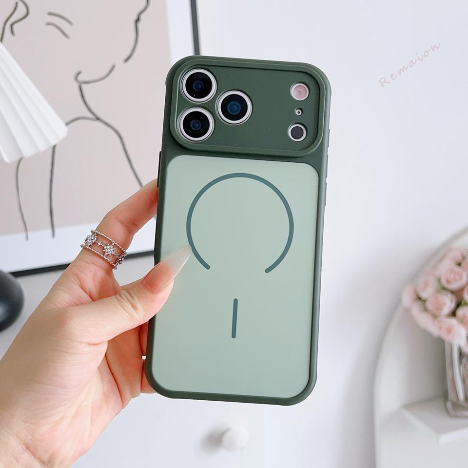 Magnetic Phone Case For iPhone 13 11 12 14 15 16 Pro 17 Max Air Magsafe Heat dissipation Wireless Charge Silicon Protector Cover