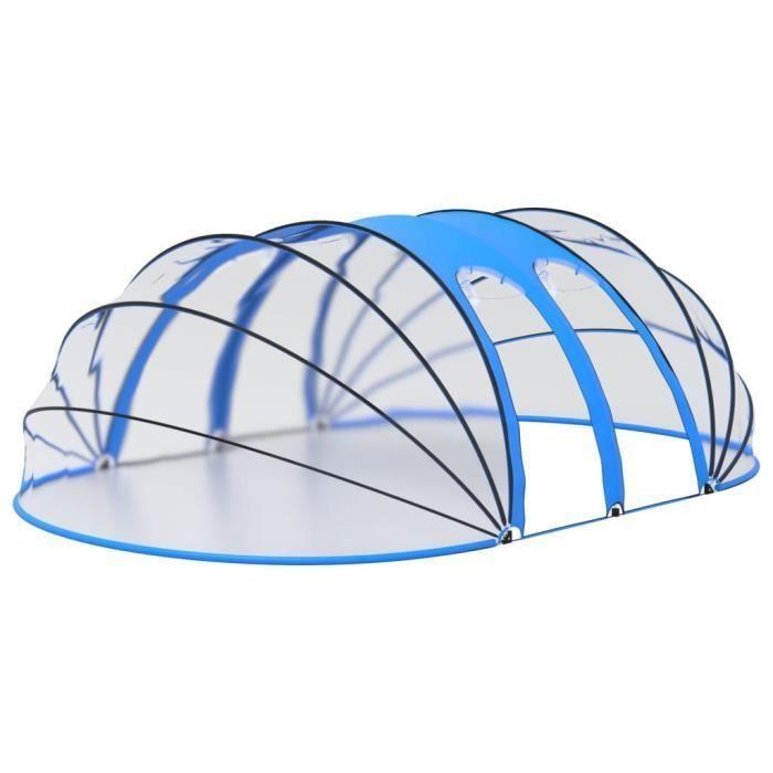 VidaXL Dôme de Piscine Ovale Couverture de Piscine Pavillon de Piscine Tente de Piscine Jardin Extérieur Arrière-cour 92796