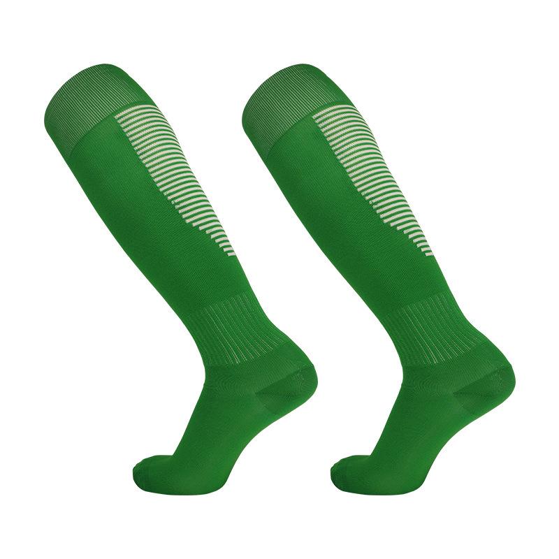 Breathable Striped Football Socks: Spring/Summer, Over-Knee, Sweat-Absorbent, Adult & Kids Training & Casual Wear