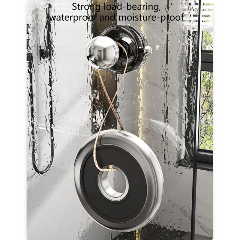 Powerful Suction Cup Glass Door Handle Reusable Waterproof Bathroom Grab Removable Door Handle Easy To Install