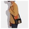 COACH crossbody bag Graham 25 classic presbyopic vertical stripes color matching zipper closure canvas and cowhide camera shoulder medium size men's