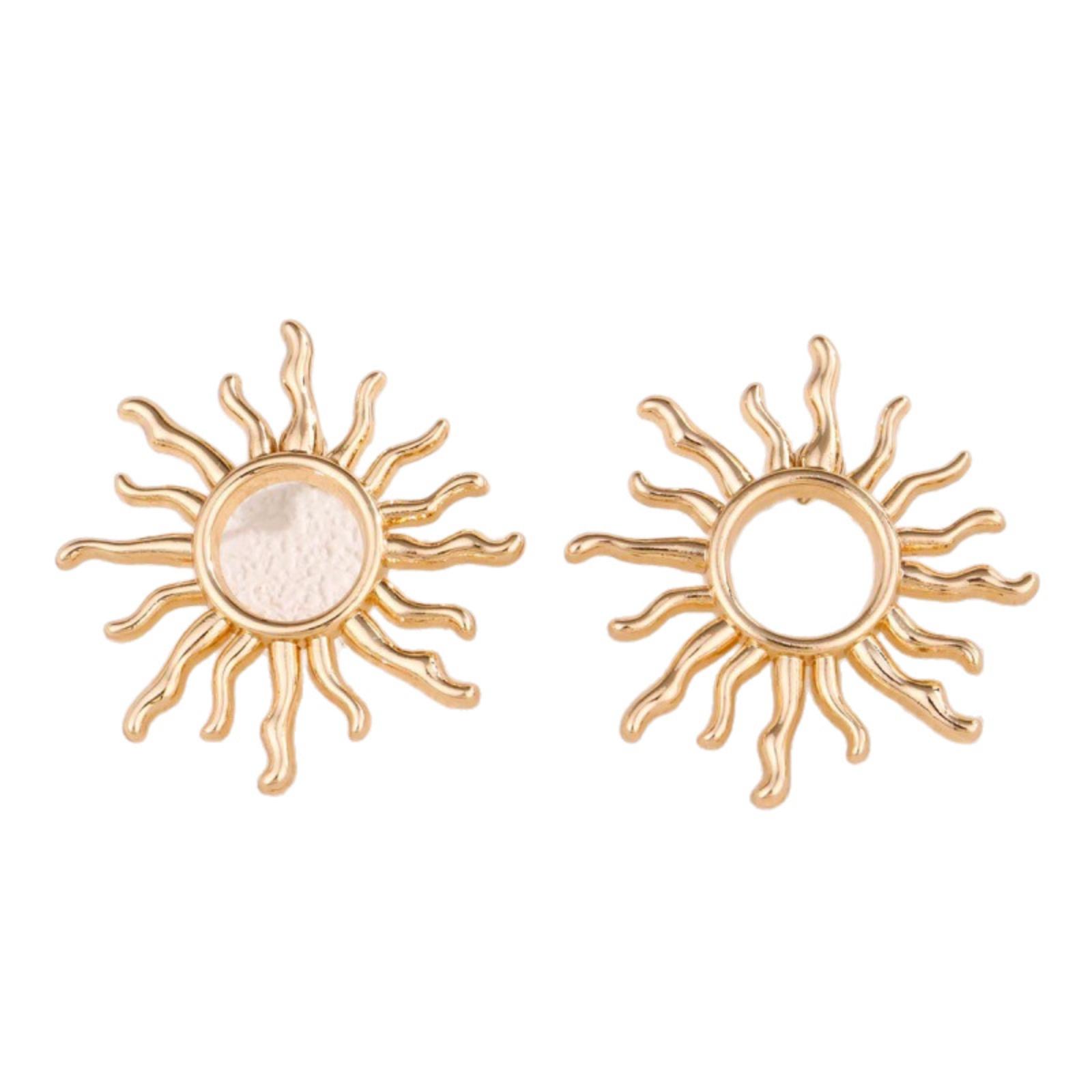 Модные серьги в виде подсолнуха, Трендовые ретро, Популярные экспортные серьги