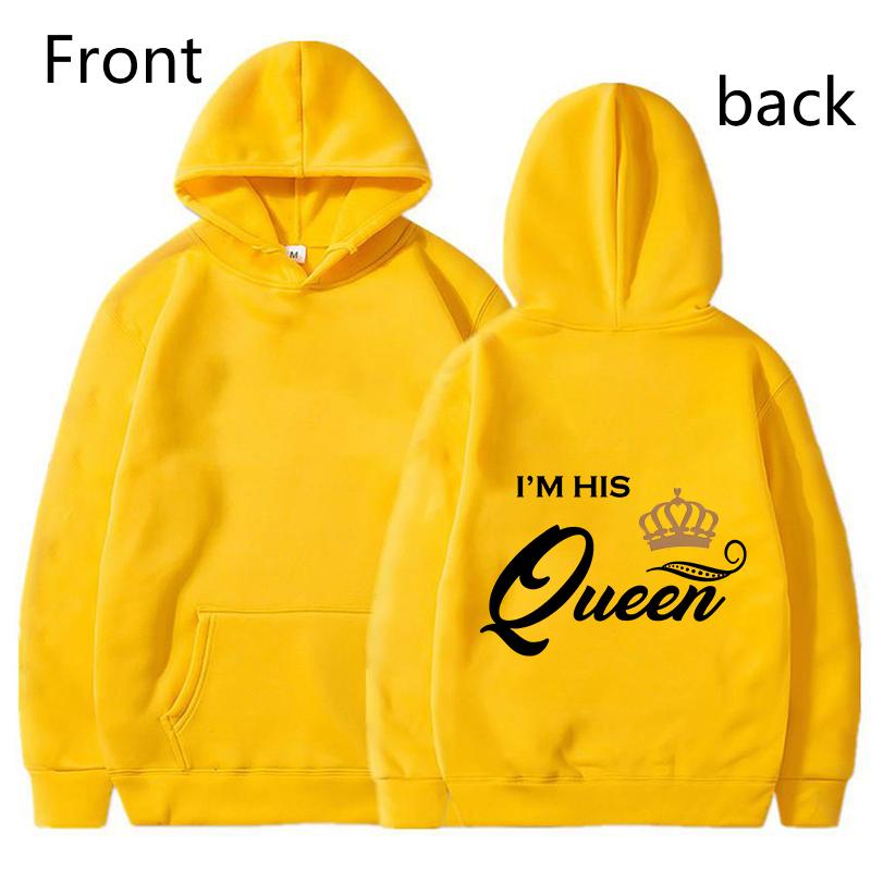 

Модные парные толстовки для короля и королевы, пуловер с длинным рукавом, парные наряды, уличная одежда, одежда для влюбленных, подарки на День святого Валентина 3XL