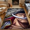Pirate Warrior with Manga Background Patterned Carpet, Non Slip Mat Suitable for Living Room and Bedroom Sofas