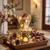Atmospheric Landscape Lighting Decorative Angel Garden Light, Resin Statue with LED Light for Outdoor Waterproof Yard Art Decor Patio Porch