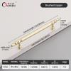 Oukali New Release Modern French Furniture Cabinet Handle Kitchen Drawer Brushed Copper Zinc Pull Handles