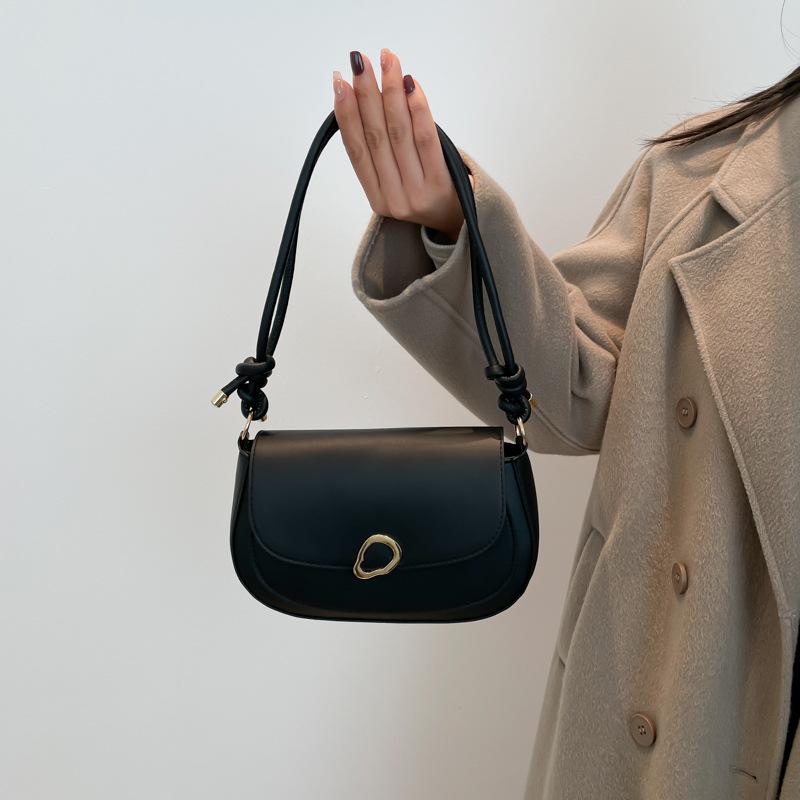 Light Luxury High-end Texture Niche Magnetic Buckle Handbag Trendy New Small Square Bag Women's Fashion Casual Shopping Messenger Bag