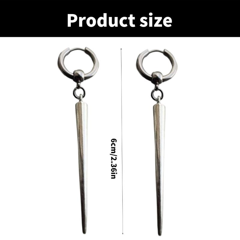 Fashion Cone Pendant Earrings Eye Catching Cone Dangle Earrings Attractive Era Rings Charm for the Trendsetter