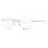 Rimless Oval Gold SmaRtbuy Collection Daria Rt 0036 C1 Fashion Unisex Eyeglasses
