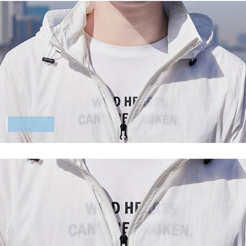 Summer Hooded Anti-UV Jacket Men Breathable Sun Protection Clothing Fishing Hunting Clothes Quick Dry Windbreaker