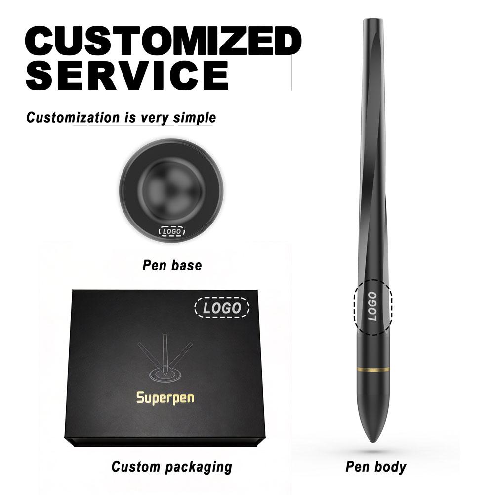 Stylo à lévitation magnétique Design futuriste premium Encre à flux de précision pour des cadeaux de vacances novateurs et innovants