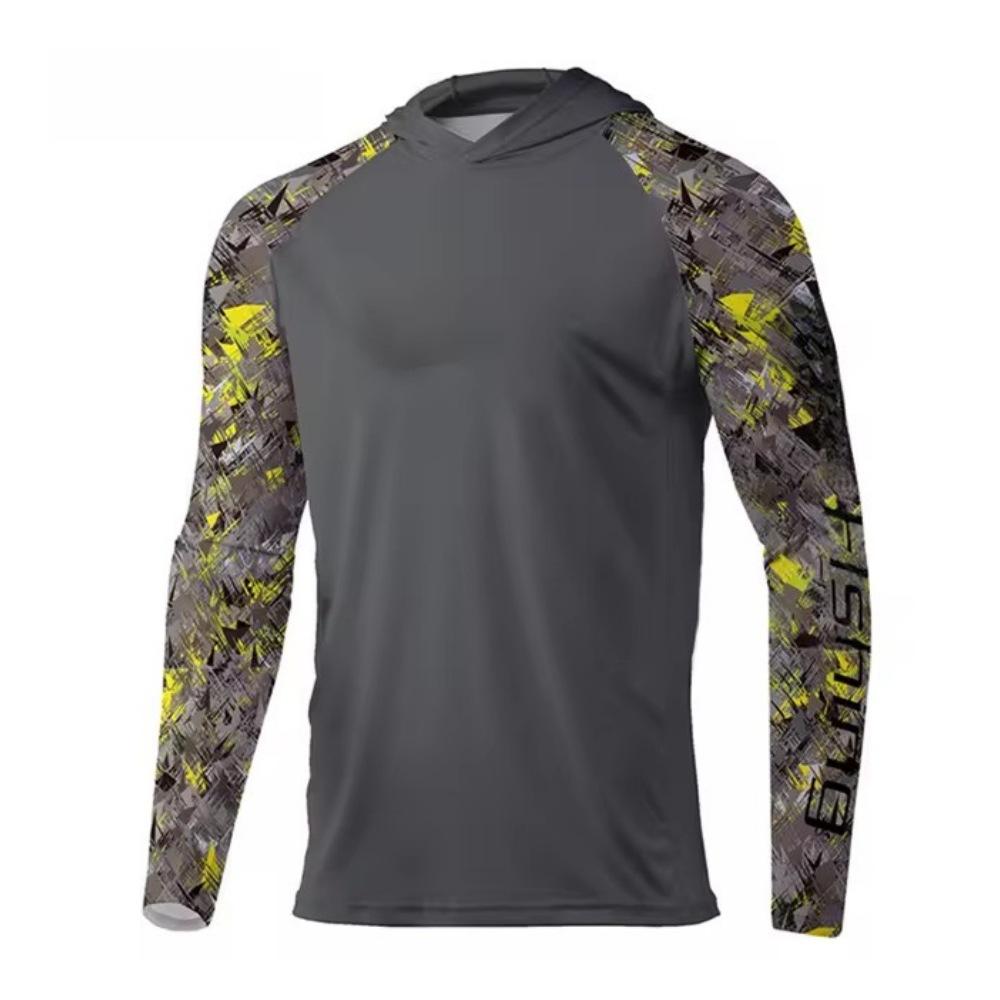 2024 New Ocean Fishing Suit Summer Sunscreen Long Sleeve Fishing Suit UV Protection Hooded Fishing Suit Upf50 + XXS