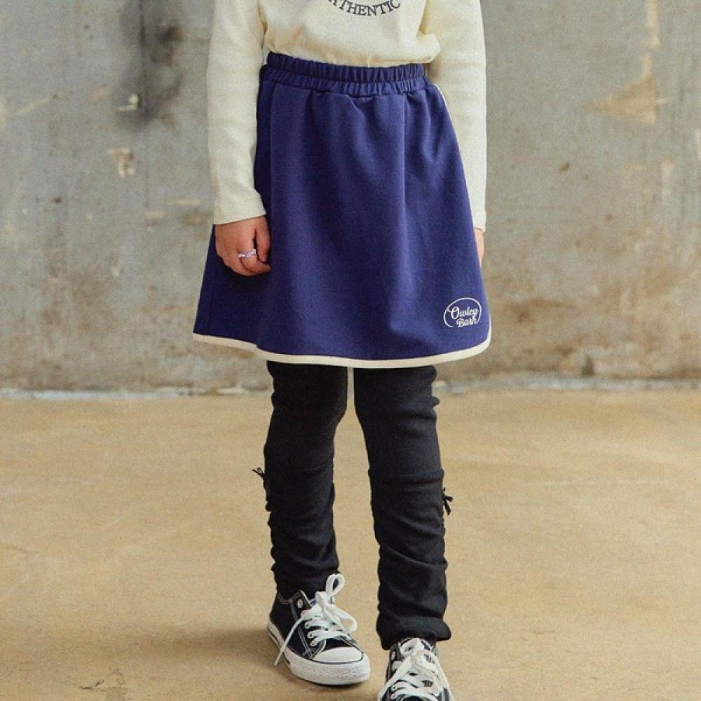 

Olivan Simple Logo Wrap Skirt Pants Navy navy/160