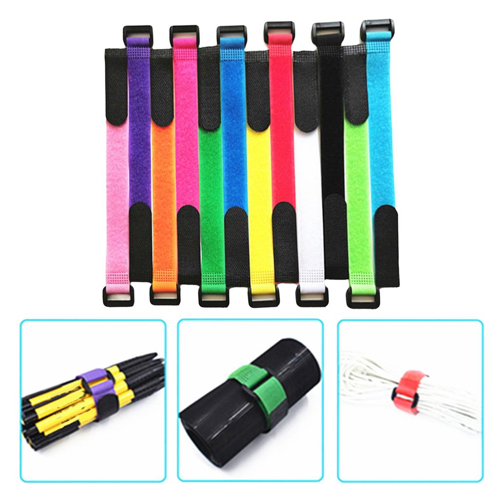 12 ks Držák na prut Popruh Páska Omotávka Rybářské náčiní Držák na prut Opakovaně použitelné stahovací pásky Šle Zapínání Kabelová šňůra