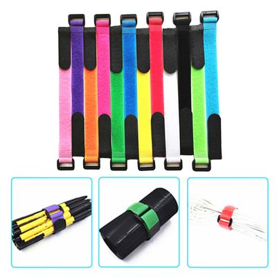 12Pcs Fishing Rod Tie Holder Strap Wrap Band Fishing Tools Pole Holder Reusable Tie Belts Suspenders Fastener Cable Cord