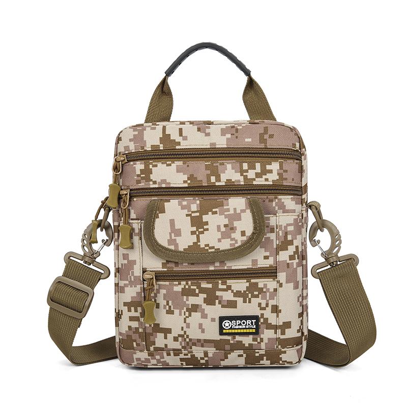 Borsa a tracolla di grande capacità, impermeabile, in tessuto Oxford, con molte tasche, per viaggi, casual, da uomo, donna, da lavoro