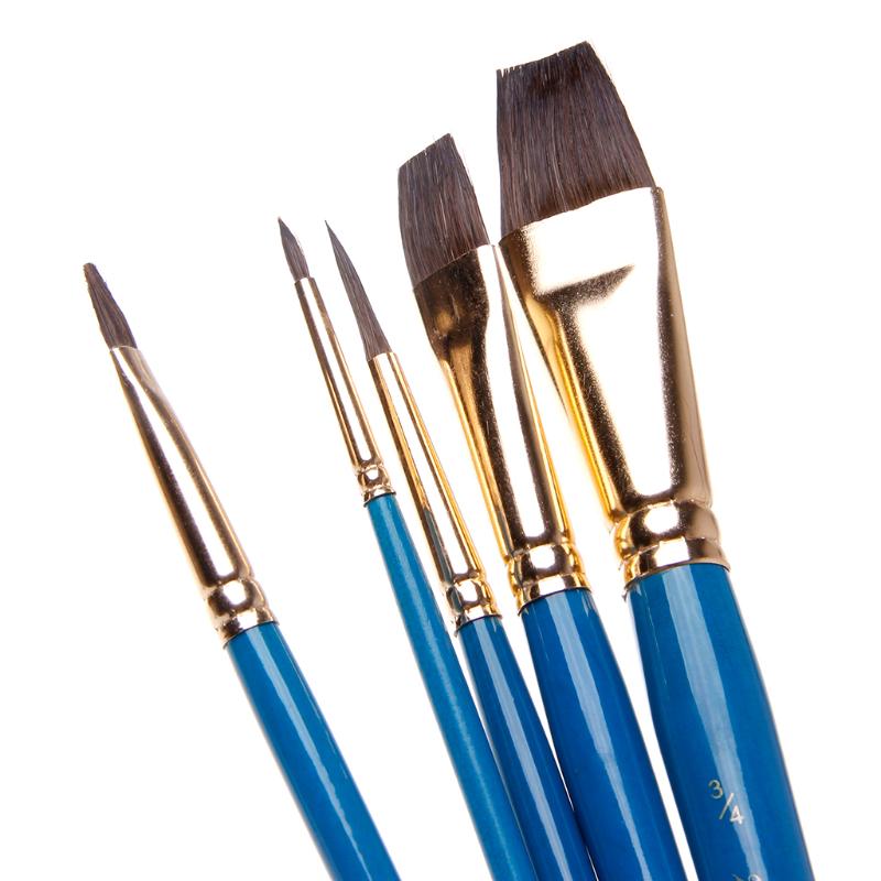 5pcs Artist Watercolor Paint Brush Pen Set Art Painting Drawing Brush Supplies
