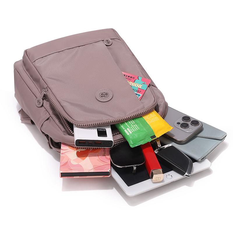 Women's Backpack Large Capacity Backpack Nylon Lightweight Schoolbag