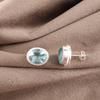 Sky Blue Topaz Gemstone Earrings, Handmade Gorgeous Jewelry, 925 Sterling Silver Jewelry, Everyday Earrings For Wedding Gift