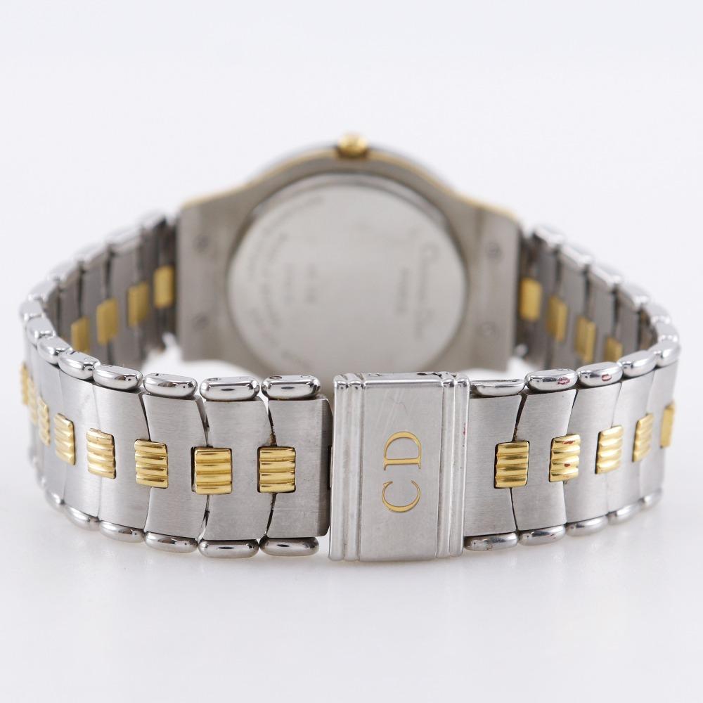 Dior Watches 45.146 WhiteDial Plated Gold/Stainless Steel Quartz Analog display mens Used