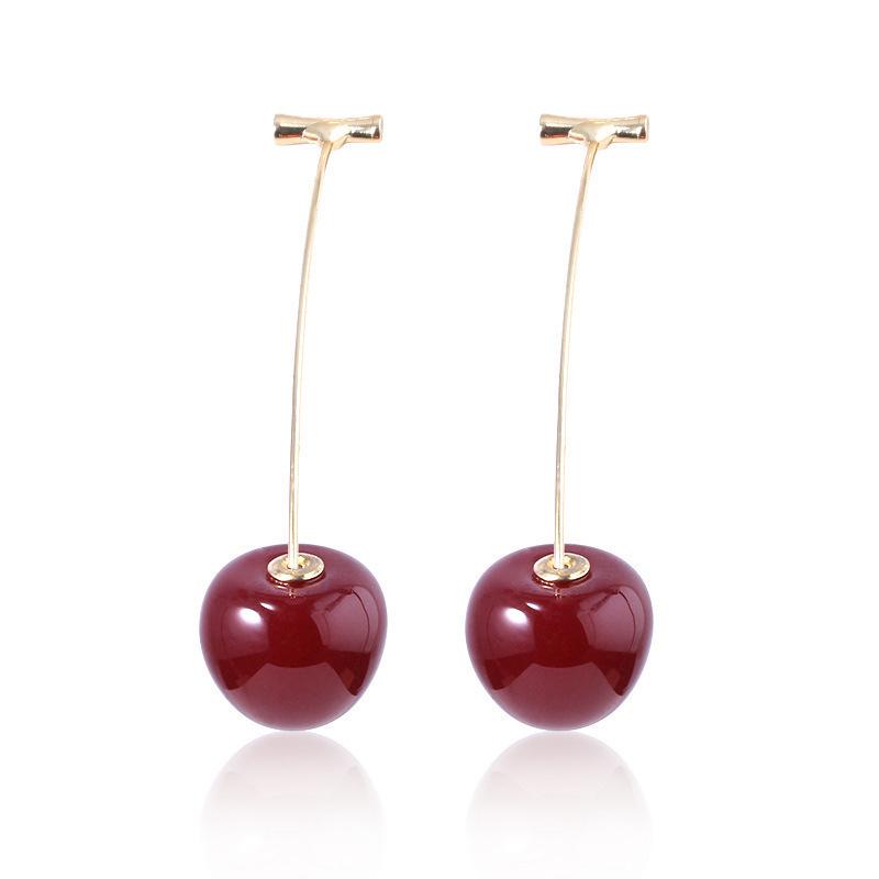 Pendientes Colgantes de Cereza Creativos de Moda - Estilo Europeo y Americano