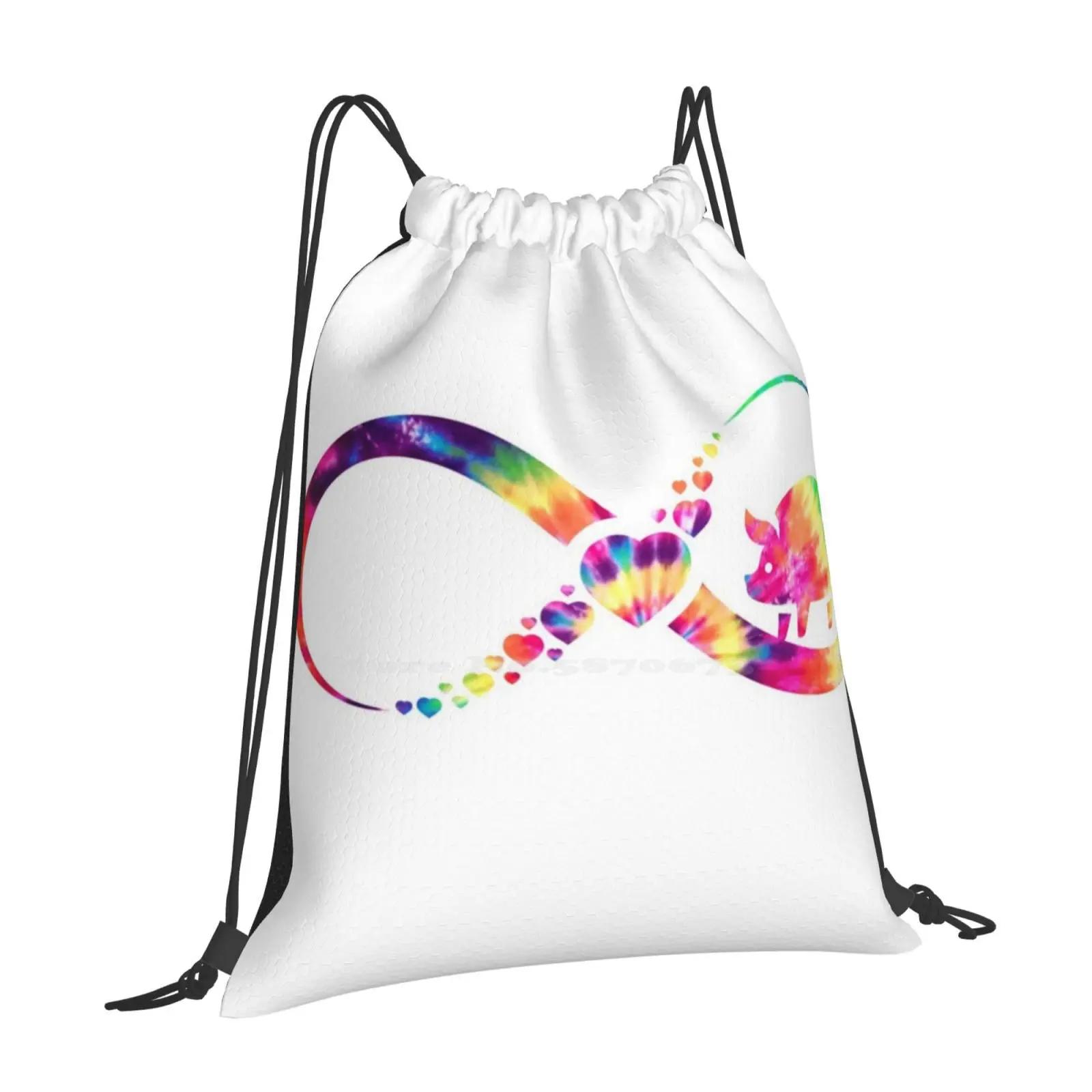 Pig Infinity Tie Dye Hot Sale Backpack Fashion Bags Pig Infinity Tie Dye Pig Tie Dye Pig Mom Pig Lady Pig Girls Pig Design Pig OneSize