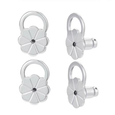 10pcs Earring Lifters Adjustable Hypoallergenical Ear Lobe Support Backs Metal Earring Stoppers for Droopy Earrings