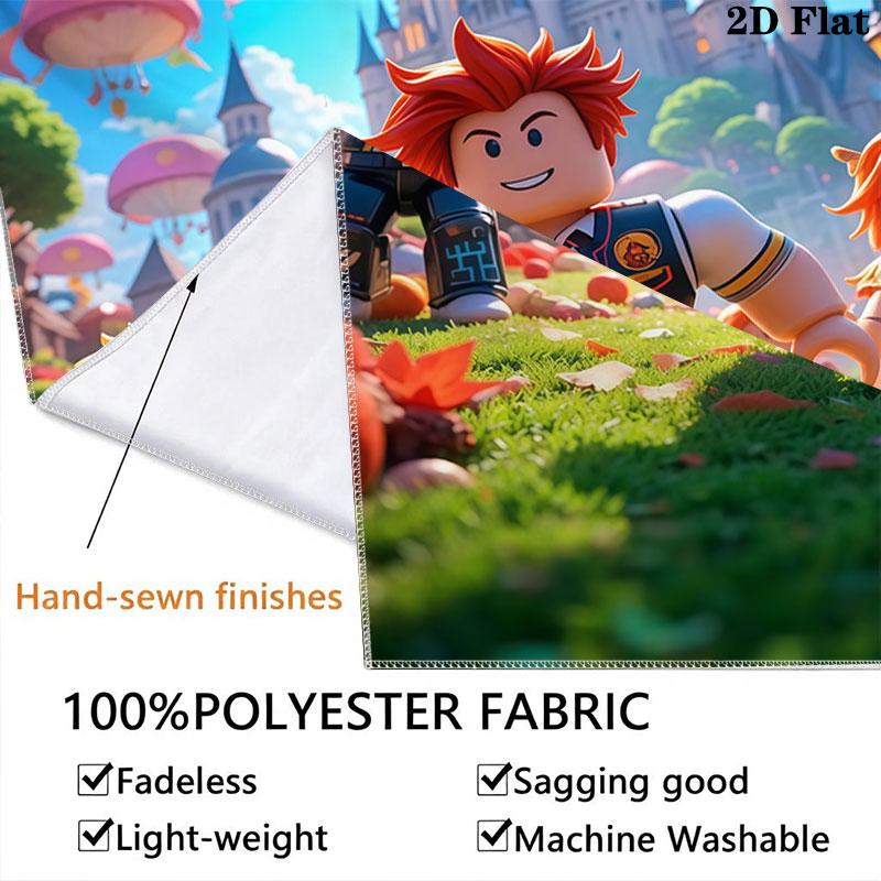 Roblox Poster Wall Hanging Printed Fabric Blanket Decorative Tapestries for Bedroom Living Room Home Decor