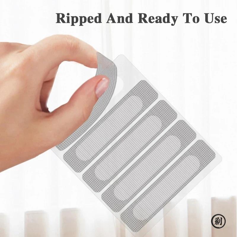Window Screen Patch Exhaust Grille Window Door Drainage Hole Anti-Mosquito Paste Mesh Mosquito Net Mesh Invisible Repair Subsidy