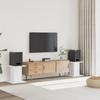 Speaker Stands 2 Pcs White Engineered Wood