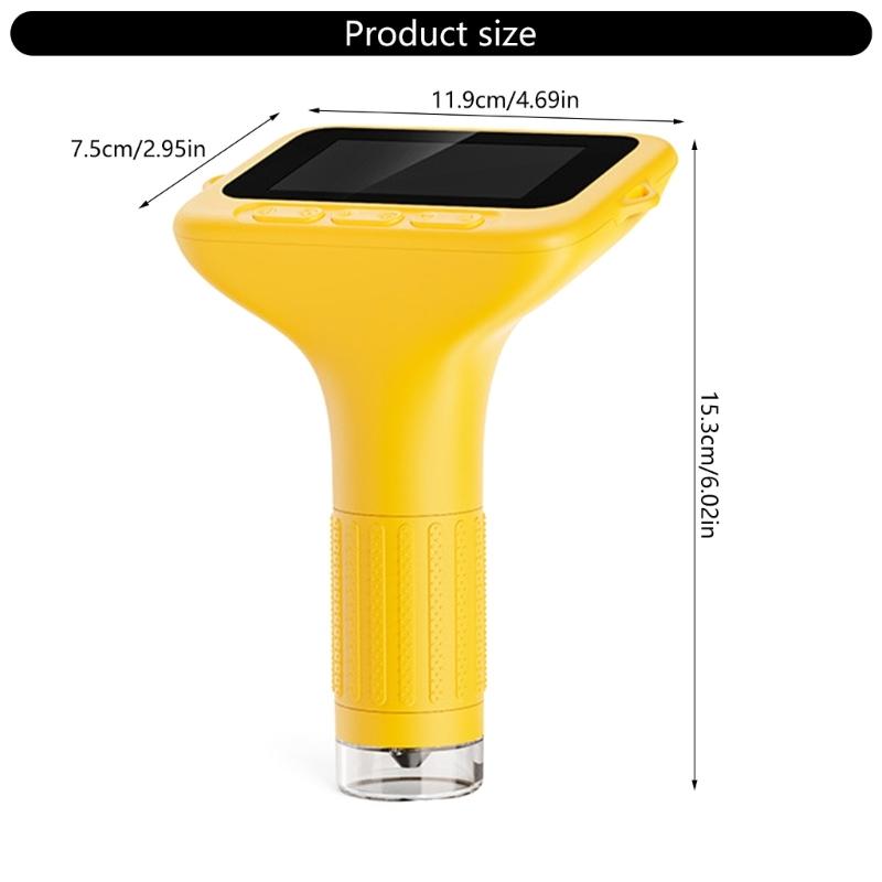 Children Portable Microscope 3inch Display 1000X Zooming Builts In Photo Video Camera Learning Gift for Boys Girls