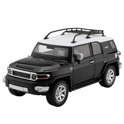 1/24 Toyota FJ Cruiser SUV Modèle de Voiture en Alliage Diecasts Métal Véhicules Tout-Terrain Modèle de Voiture Simulation Son Lumière Jouets pour Enfants Cadeau
