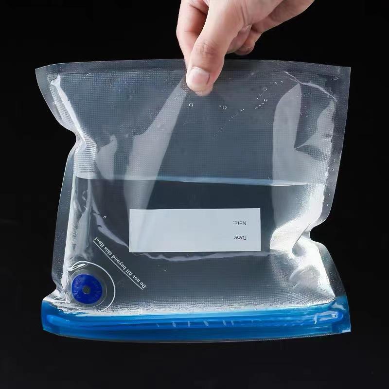 Вакуумный пакет с застежкой-молнией для сохранения продуктов питания и хранения вторсырья 715₽