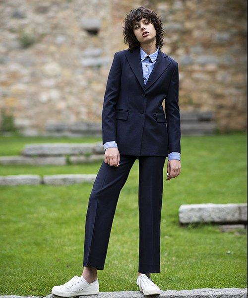 AVA MOLLI Jenna Solid Wide Pants