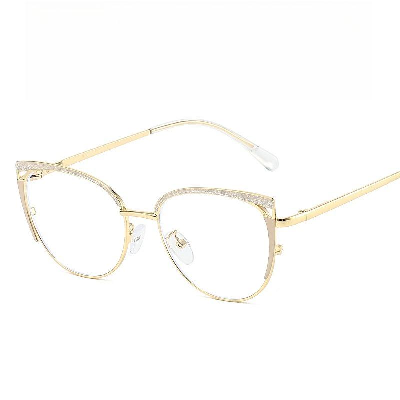 Elegant Cat Eye Blue Light Blocking Glasses Frame Women Anti Blue Light Computer Eyewear Fashion Frame Reading Glasses Female