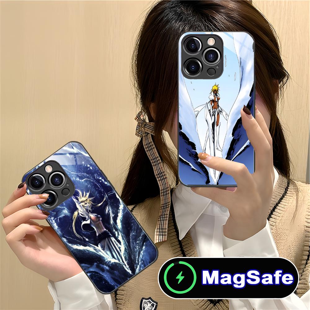 Bleach Tier Harribel Cell Phone Case for iPhone 17 16 15 14 13 12 11 Air Pro Max Plus Mini MagSafe Glass Colorful Cover Cover