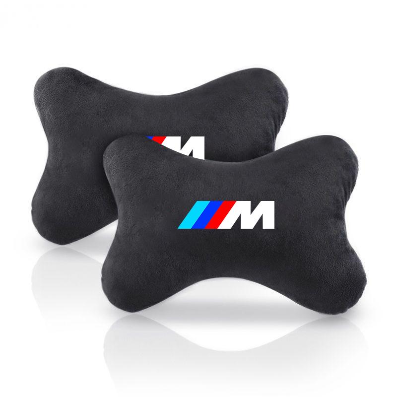 EAJN6 Car Seat Headrest Rest Neck Pillow Seat Belt Shoulder Pad Car Sticker for Bmw M G30 G32 3 4 5 7 M3 M4 M5 X3 X5 X6 X4 E61 E60 E31