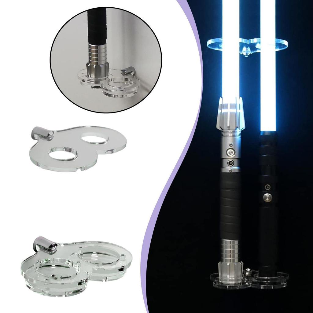 Light Stand Wall Mount Holder,Acrylic,for Most Hilts,Wall Mounted Hanger Storage Display Rack