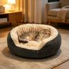 Flannel Cat Bed Thickened Filling Soft Velvet Cat Nest Washable Anti-Slip Moisture-Proof Bottom Warm Pet Nest Bed