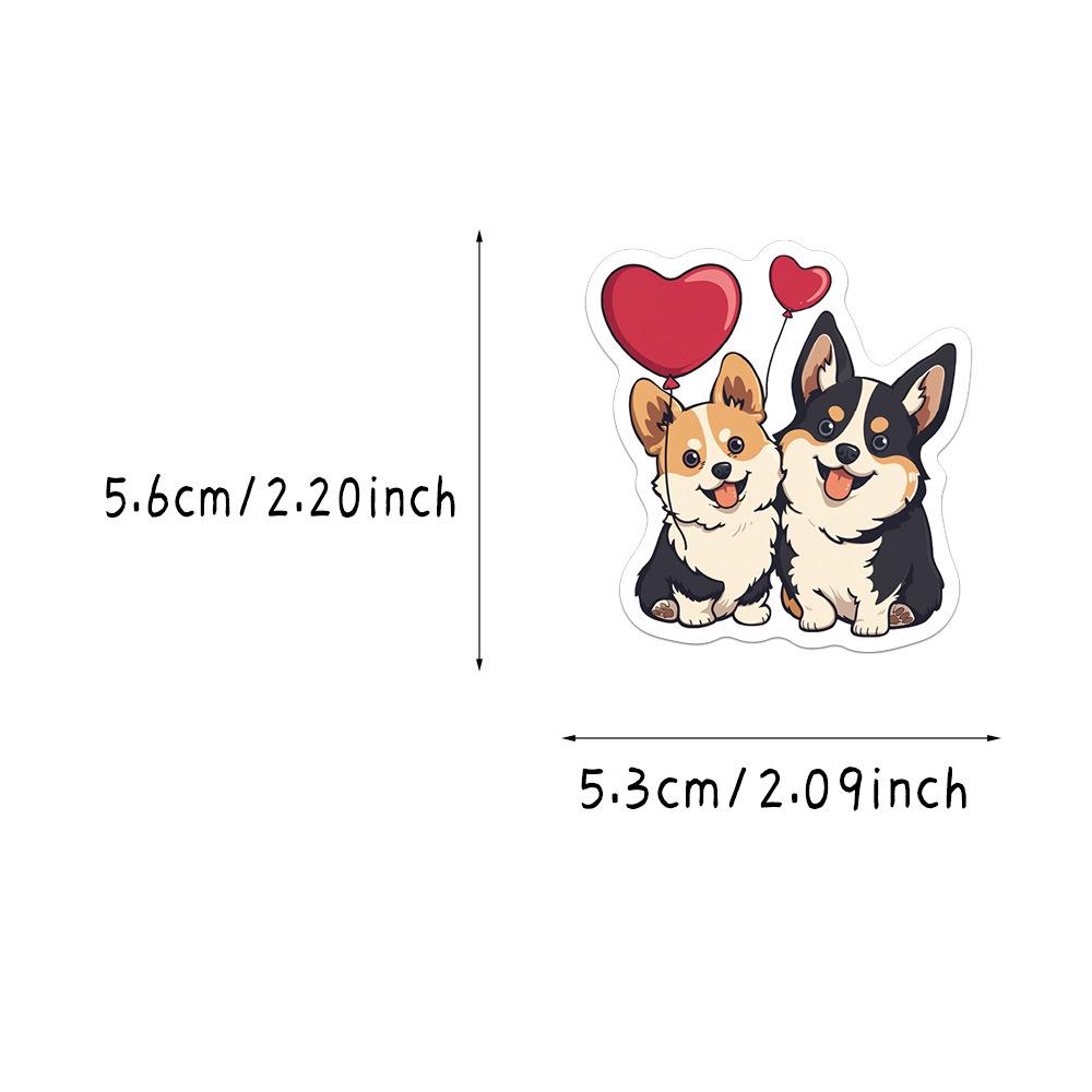 50-Pack Creative Festival Balloons Cartoon Stickers for DIY Phone Cases & Laptops