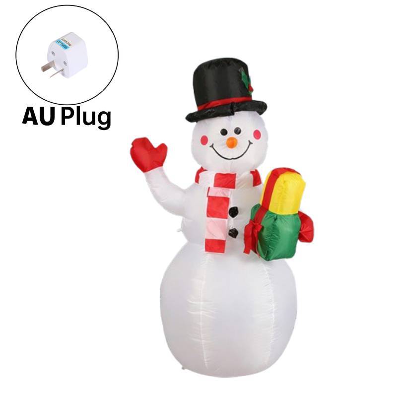 Christmas Inflatable Snowman Decor With Led Lights For Holiday Party Festivities