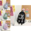 Cute Checkered Bow Decoration For Student Leisure Backpacks For School And Daily Use