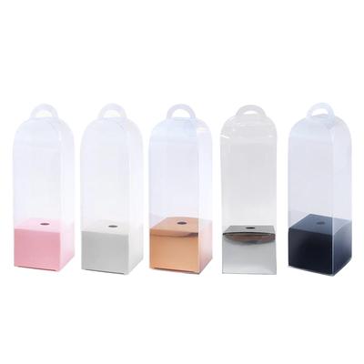 10 Pieces Flower Gift Boxes Flower Packing Boxes Portable Gift Bags Bag Single Rose Flower Box for Valentines Day Party Favor