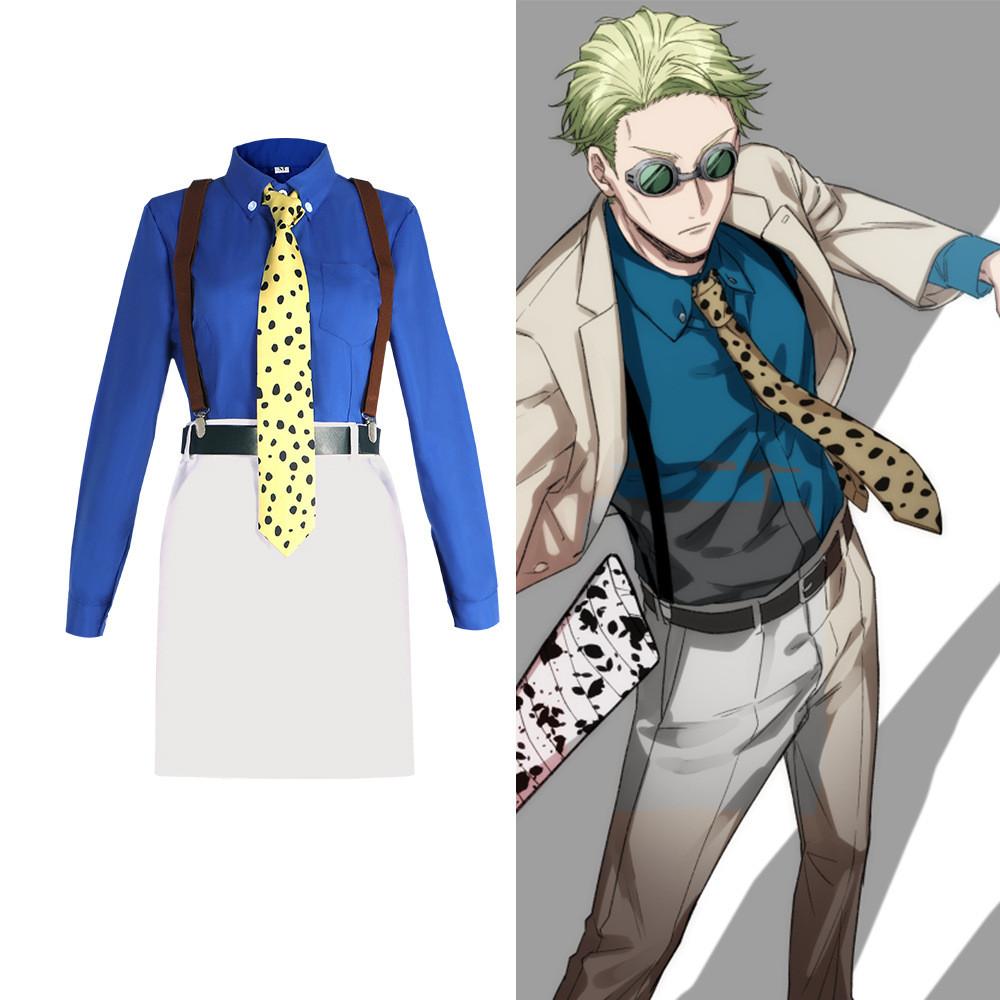 Set Cosplay Trendy Jujutsu Kaisen Nanami da Donna Vestibilità Rilassata Completo in Misto Poliestere