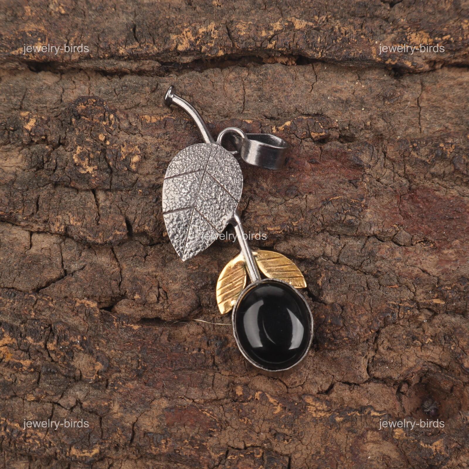 

Black Tourmaline Stone Sterling Silver Handmade Sisters Gift New Pendant Jewelry PP-55-35