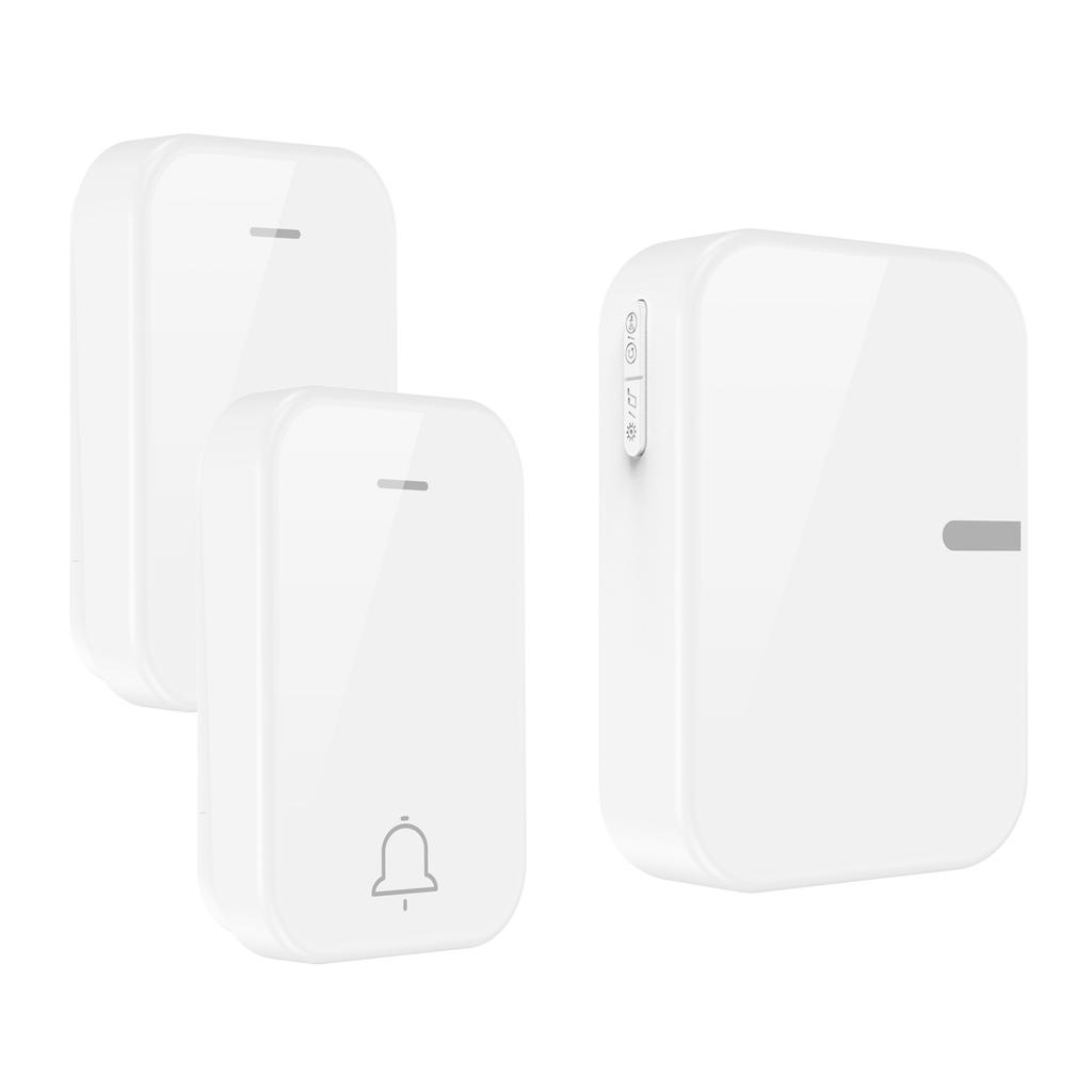 Black Mirror Battery Wireless Doorbell Household Digital Remote Control Music Doorbell Long-distance Elderly Beeper