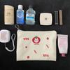 Women Canvas Cosmetic Bag Cute Embroidery Makeup Bags Girls Lovely Cloth Wallet Cotton Zipper Purse Storage Organizer Pencil Bag