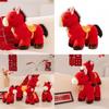Traditional Horse Plush Toy With Pp Cotton Filling For Lunar New Year Gift And Celebration